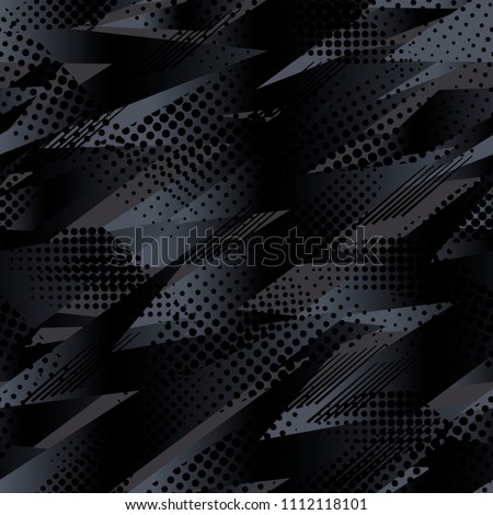 Abstract geometric seamless pattern. Graphic vector. Racing background for vinyl wrap and decal. Grunge, neon texture pattern.