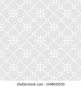 Abstract geometric seamless pattern. Gray and white. Modern stylish texture. Vector background.