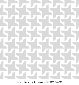 Abstract geometric seamless pattern. Gray and white pattern.