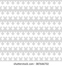 Abstract geometric seamless pattern. Gray and white style pattern with rhombus and lines.