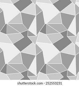 Abstract geometric seamless pattern in grayscale. Vector eps 10.