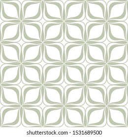 Abstract geometric seamless pattern. Green and white. Modern stylish texture. Vector background.