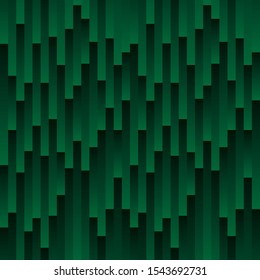 abstract geometric seamless pattern green squares gradient color background. Vector illustration