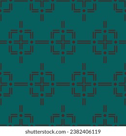 Resumen del patrón geométrico sin costuras. Fondo verde Diseño gráfico impreso. Para texturas superficiales de páginas web de tela envolver papel Ilustración vectorial