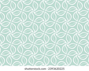 Abstract geometric seamless pattern. Green and white. Modern stylish texture. Vector background.