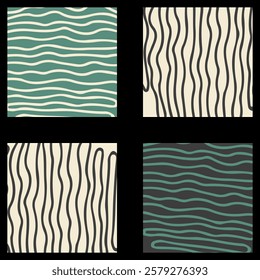Abstract geometric seamless pattern. green ,beige,black Graphic modern ornamental vector background.
