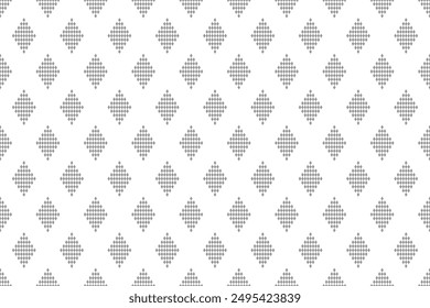 Abstractas patrón geométrico sin fisuras con punto gris rombo. Textura de repetición de Vector.