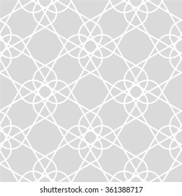 Abstract geometric seamless pattern. Grey and white style pattern.