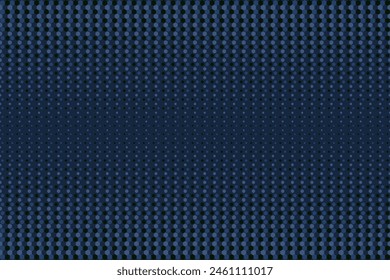 Abstract geometric seamless pattern with halftone in light n dark blue on blue background. Vector illustration. For masculine shirt lady dress textile cloth print staff uniform wallpaper cover