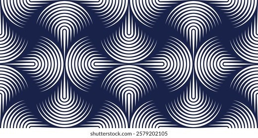 Abstract geometric seamless pattern, hypnotic optical endless wallpaper, monumental architecture element abstract background.