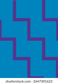Abstract geometric seamless pattern with interlocking blue and purple tiles, flat graphic style, on a solid background. Concept of modern surface design. Vector illustration
