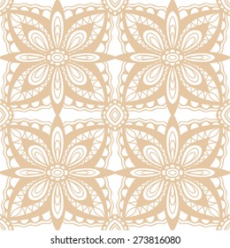 Abstract geometric seamless pattern. Islamic Arabian ornament. Tribal ethnic background, hand drawn fashion repeating texture. Vector illustration