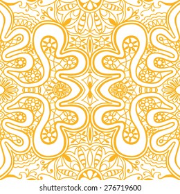 Abstract geometric seamless pattern. Islamic Arabian ornament. Tribal ethnic background, hand drawn fashion repeating texture, vector illustration