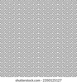 Abstract geometric seamless pattern lines. Black and white texture. Modern background with geometric shapes. Vector graphic.