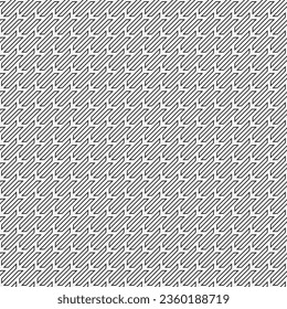Abstract geometric seamless pattern lines. Black and white texture. Modern background with geometric shapes. Vector graphic.