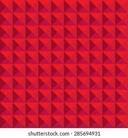 Abstract geometric seamless pattern made of repeating pyramids 