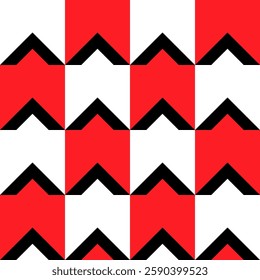 Abstract geometric seamless pattern. Minimalist geometrical ornament, puzzle design. Vector illustration.