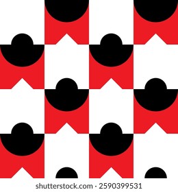 Abstract geometric seamless pattern. Minimalist geometrical ornament, puzzle design. Vector illustration.