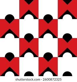 Abstract geometric seamless pattern. Minimalist geometrical ornament, puzzle design. Vector illustration.