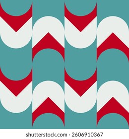 Abstract geometric seamless pattern. Minimalist geometrical ornament. Vector illustration.