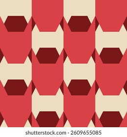 Abstract geometric seamless pattern. Minimalist geometrical ornament. Vector illustration.