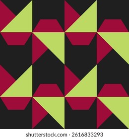 Abstract geometric seamless pattern. Minimalist geometrical ornament, puzzle design. Vector illustration.