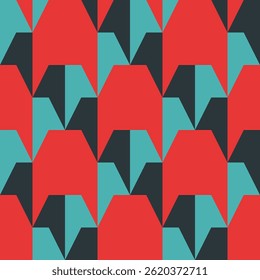 Padrão geométrico sem costura abstrato. Ornamento geométrico minimalista. Ilustração vetorial.