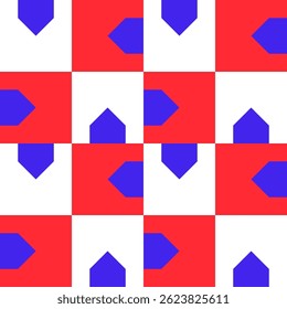 Abstractas patrón geométrico sin fisuras. Ornamento geométrico minimalista, diseño del rompecabezas. Ilustración vectorial.