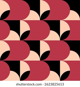 Abstract geometric seamless pattern. Minimalist geometrical ornament. Vector illustration.