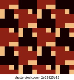 Abstract geometric seamless pattern. Minimalist geometrical ornament, puzzle design. Vector illustration.