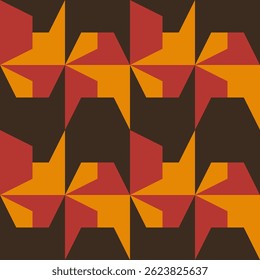 Abstractas patrón geométrico sin fisuras. Ornamento geométrico minimalista, diseño del rompecabezas. Ilustración vectorial.