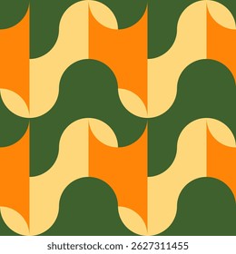 Abstract geometric seamless pattern. Minimalist geometrical ornament. Vector illustration.