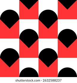 Abstract geometric seamless pattern. Minimalist geometrical ornament, puzzle design. Vector illustration.