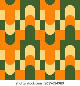 Abstract geometric seamless pattern. Minimalist geometrical ornament. Vector illustration.