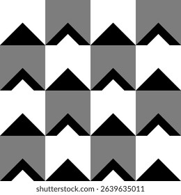 Abstract geometric seamless pattern. Minimalist geometrical ornament, puzzle design. Vector illustration.