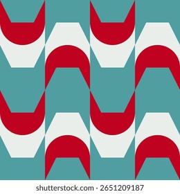 Abstract geometric seamless pattern. Minimalist geometrical ornament. Vector illustration.