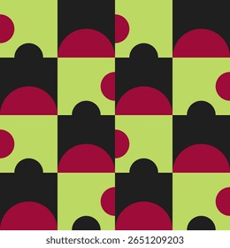 Abstractas patrón geométrico sin fisuras. Ornamento geométrico minimalista, diseño del rompecabezas. Ilustración vectorial.