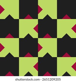 Padrão geométrico sem costura abstrato. Ornamento geométrico minimalista, design de quebra-cabeças. Ilustração vetorial.