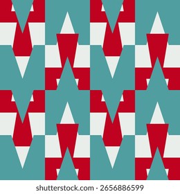 Abstract geometric seamless pattern. Minimalist geometrical ornament. Vector illustration.
