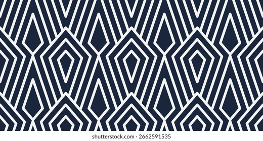 Abstract geometric seamless pattern minimalist background. Stylish line pattern vector