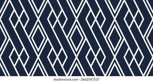 Abstract geometric seamless pattern minimalist background. Stylish line pattern vector