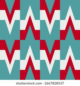 Abstract geometric seamless pattern. Minimalist geometrical ornament. Vector illustration.