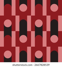 Padrão geométrico sem costura abstrato. Ornamento geométrico minimalista. Ilustração vetorial.
