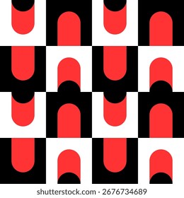 Abstractas patrón geométrico sin fisuras. Ornamento geométrico minimalista, diseño del rompecabezas. Ilustración vectorial.