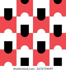 Abstractas patrón geométrico sin fisuras. Ornamento geométrico minimalista, diseño del rompecabezas. Ilustración vectorial.