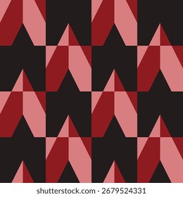 Padrão geométrico sem costura abstrato. Ornamento geométrico minimalista, design de quebra-cabeças. Ilustração vetorial.