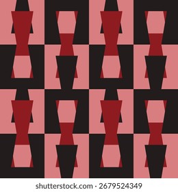 Abstract geometric seamless pattern. Minimalist geometrical ornament. Vector illustration.