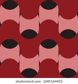 Abstract geometric seamless pattern. Minimalist geometrical ornament. Vector illustration.