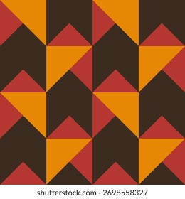 Abstract geometric seamless pattern. Minimalist geometrical ornament, puzzle design. Vector illustration.