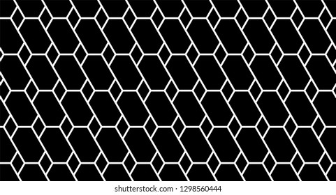 Abstract geometric seamless pattern. Modern stylish texture. Repeating hexagons vector background.
